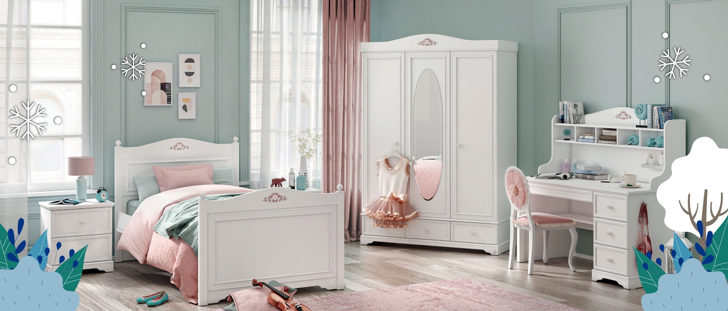 Rustic White Room