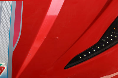 سرير سيارة 195*90 GT1 CARBED RED+MUSIC