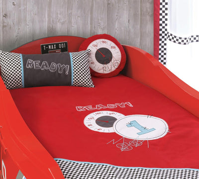 TURBO MAX car bed, red