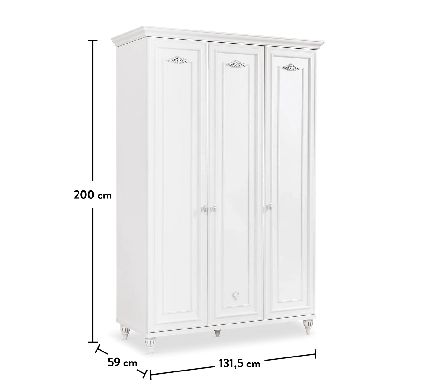 ROMANTICA 3-door wardrobe