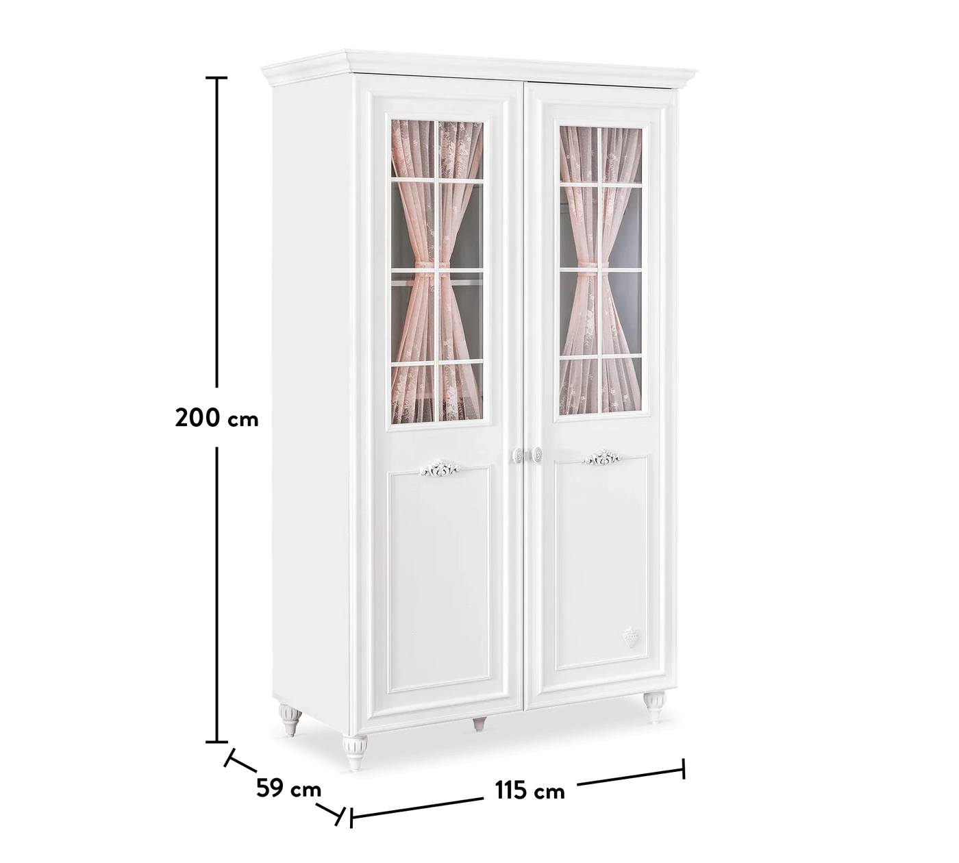 ROMANTICA 2-door wardrobe with window