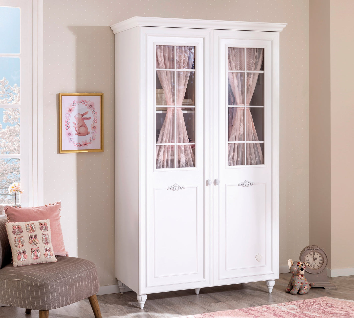 ROMANTICA 2-door wardrobe with window