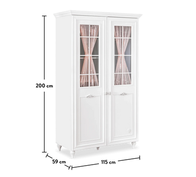 ROMANTICA 2-door wardrobe with window