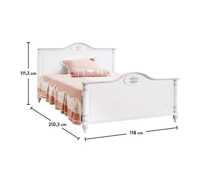 ROMANTIC 120x200 bed