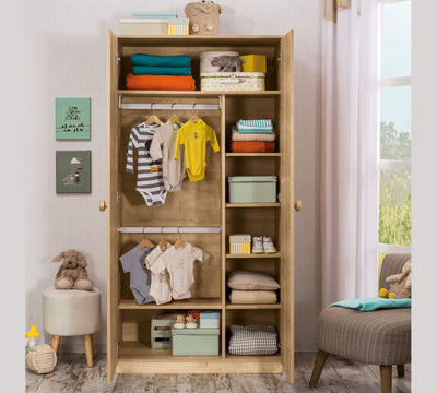 MOCHA BABY 2-door wardrobe