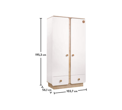 NATURA BABY 2-door wardrobe