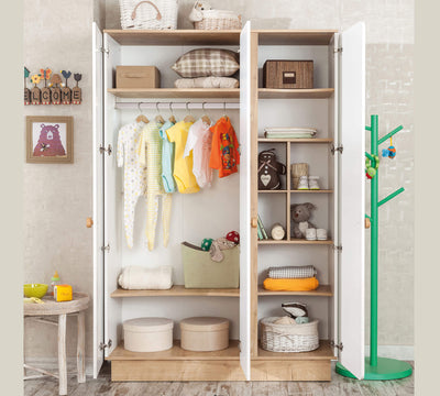 NATURA BABY 3-door wardrobe