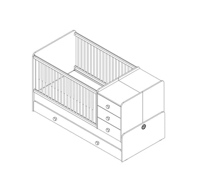 NATURA BABY Expandable cot