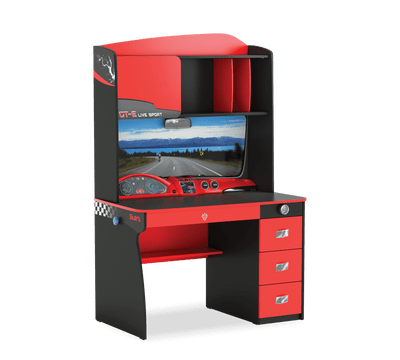 CHAMPION RACER Study table with shelving unit