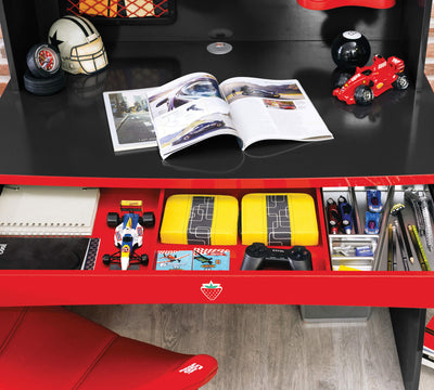 CHAMPION RACER Study table with shelving unit