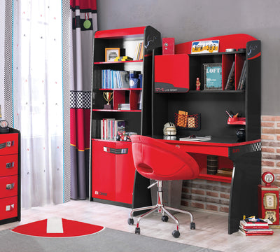 CHAMPION RACER Study table with shelving unit