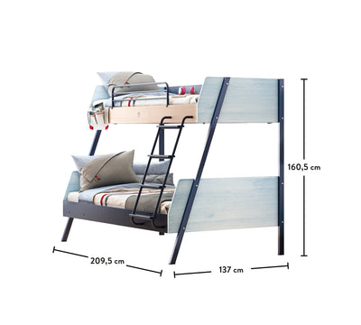 TRIO king size bunk bed