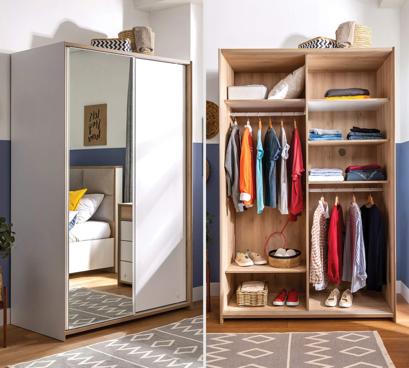 MODERA Small wardrobe with sliding door