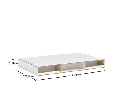 MODERA zipper bed with dividers