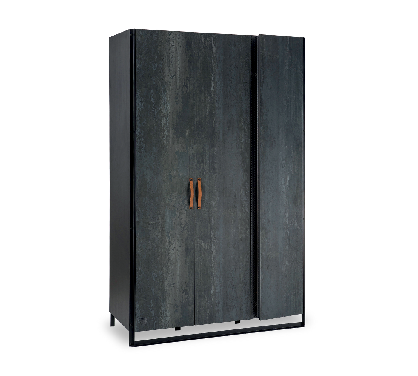 DARK METAL 3-door wardrobe