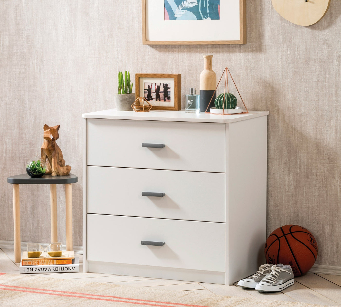 WHITE Dresser with mirrors