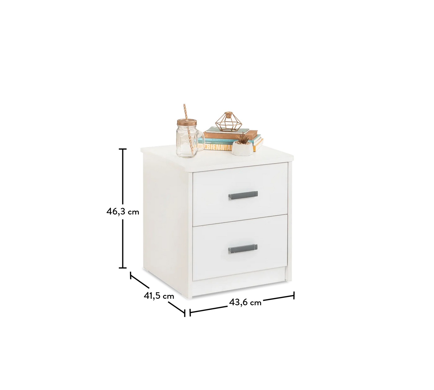 WHITE bedside table