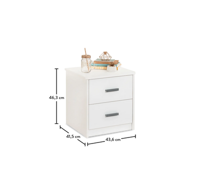 WHITE bedside table