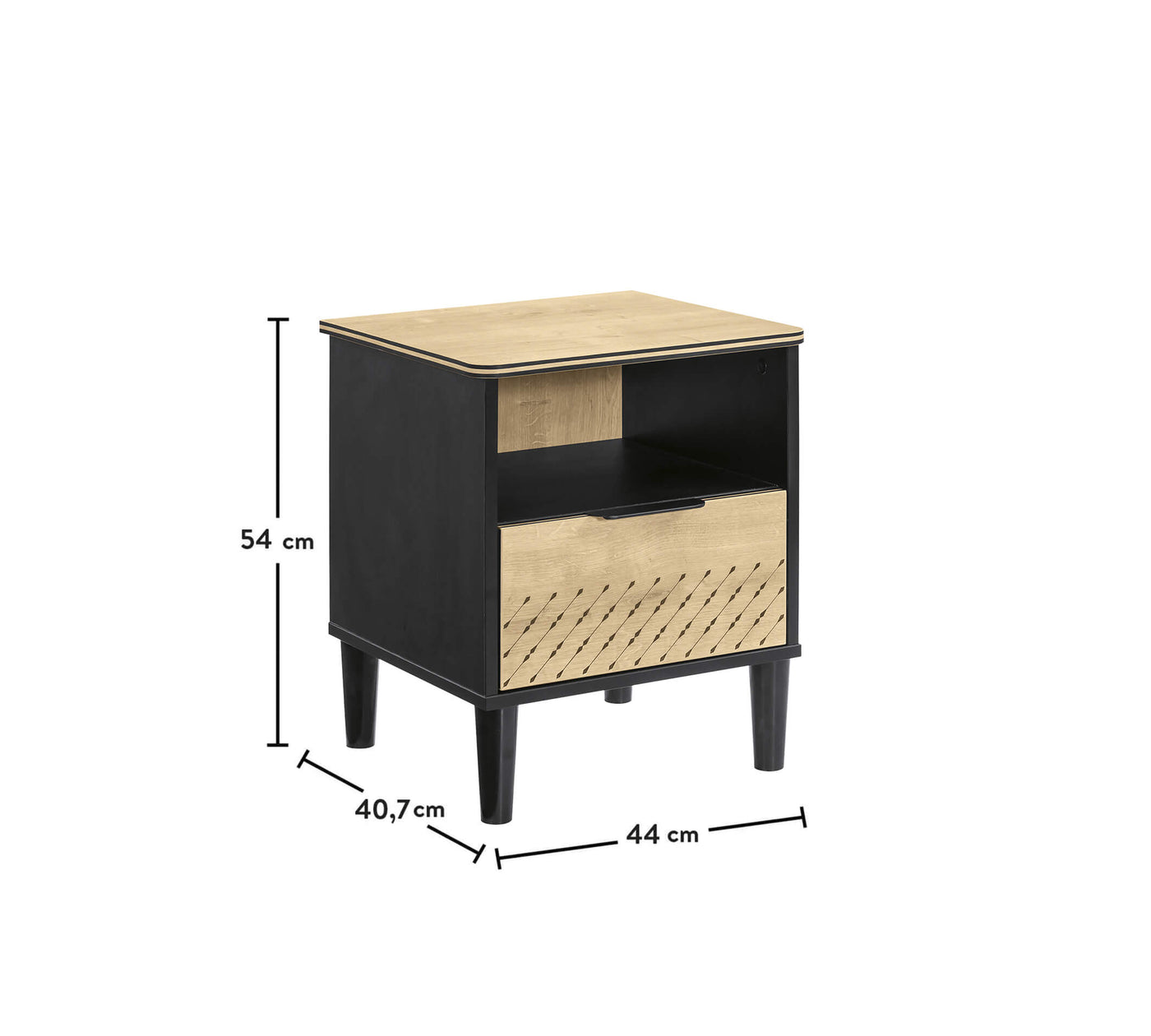 BLACK bedside table