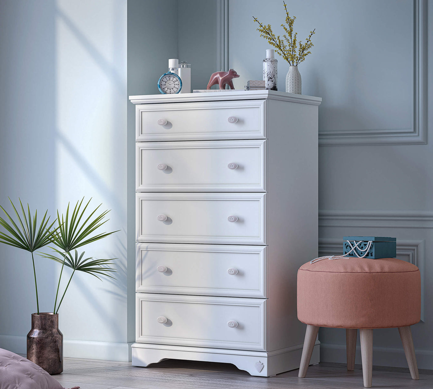 RUSTIC WHITE Drawer unit