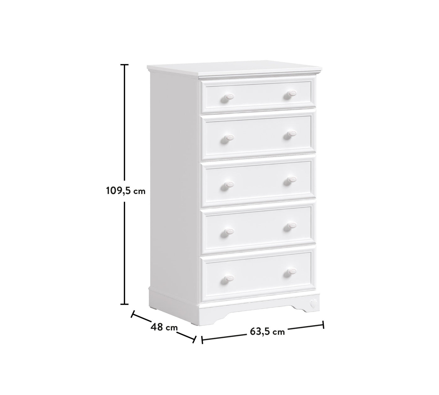 RUSTIC WHITE Drawer unit