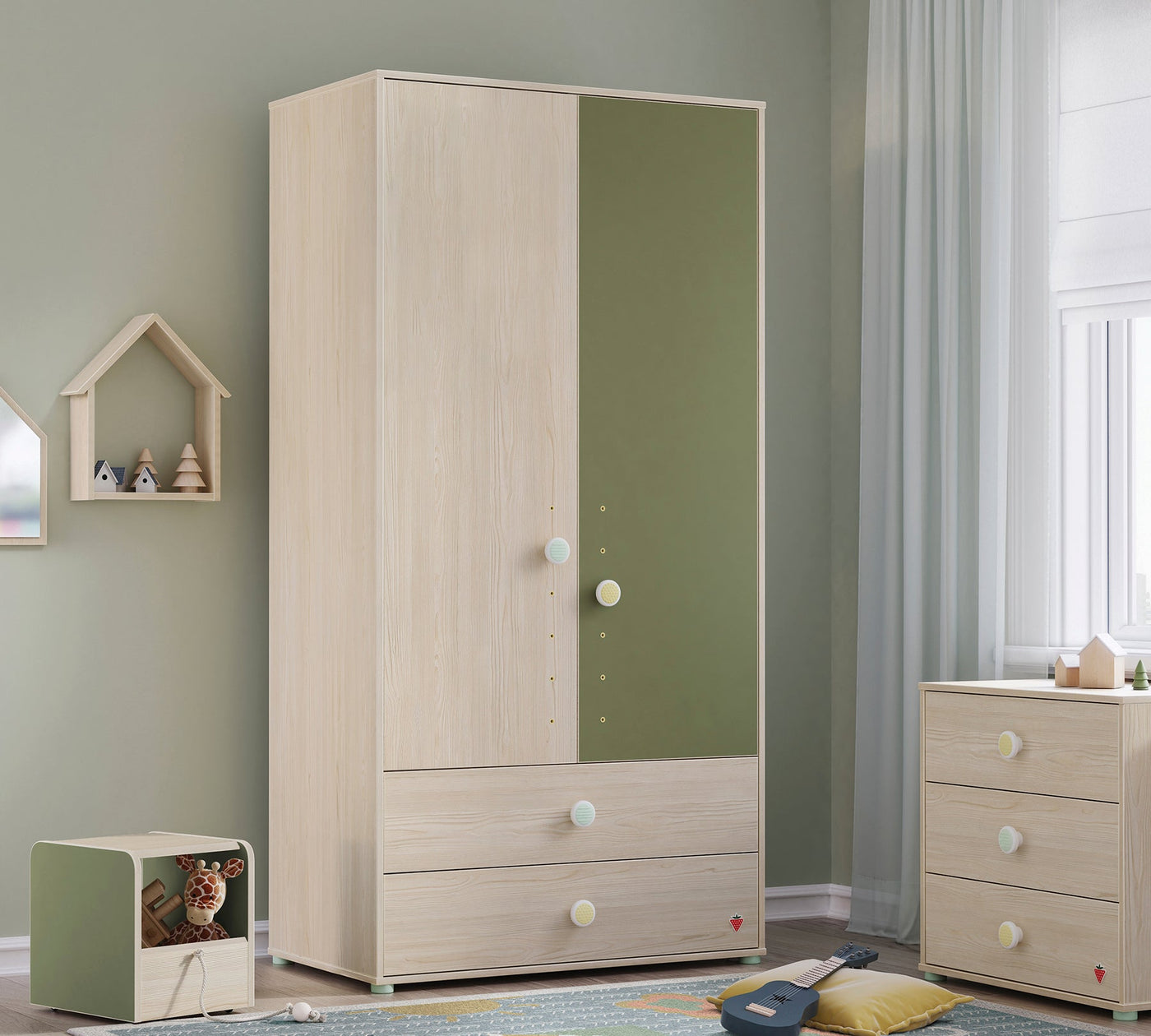 MONTES NATURAL Cabinet with 2 doors