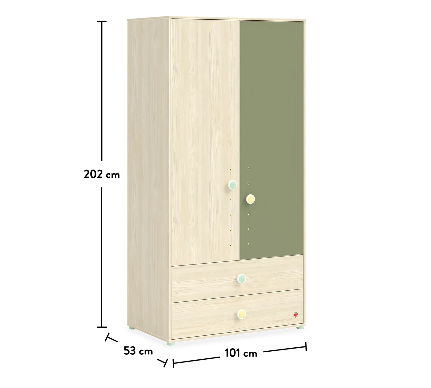 MONTES NATURAL Cabinet with 2 doors