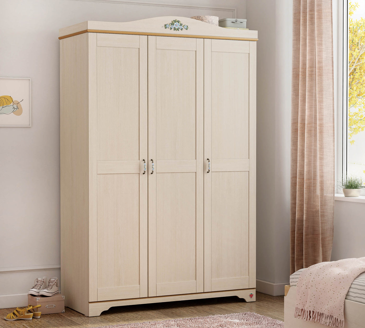 FLORA (NEW) 3-door wardrobe