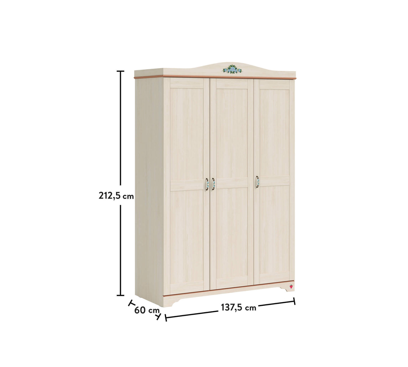 FLORA (NEW) 3-door wardrobe