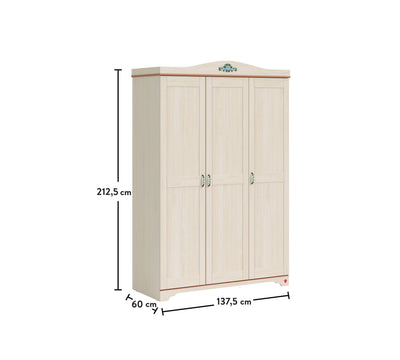 FLORA (NEW) 3-door wardrobe