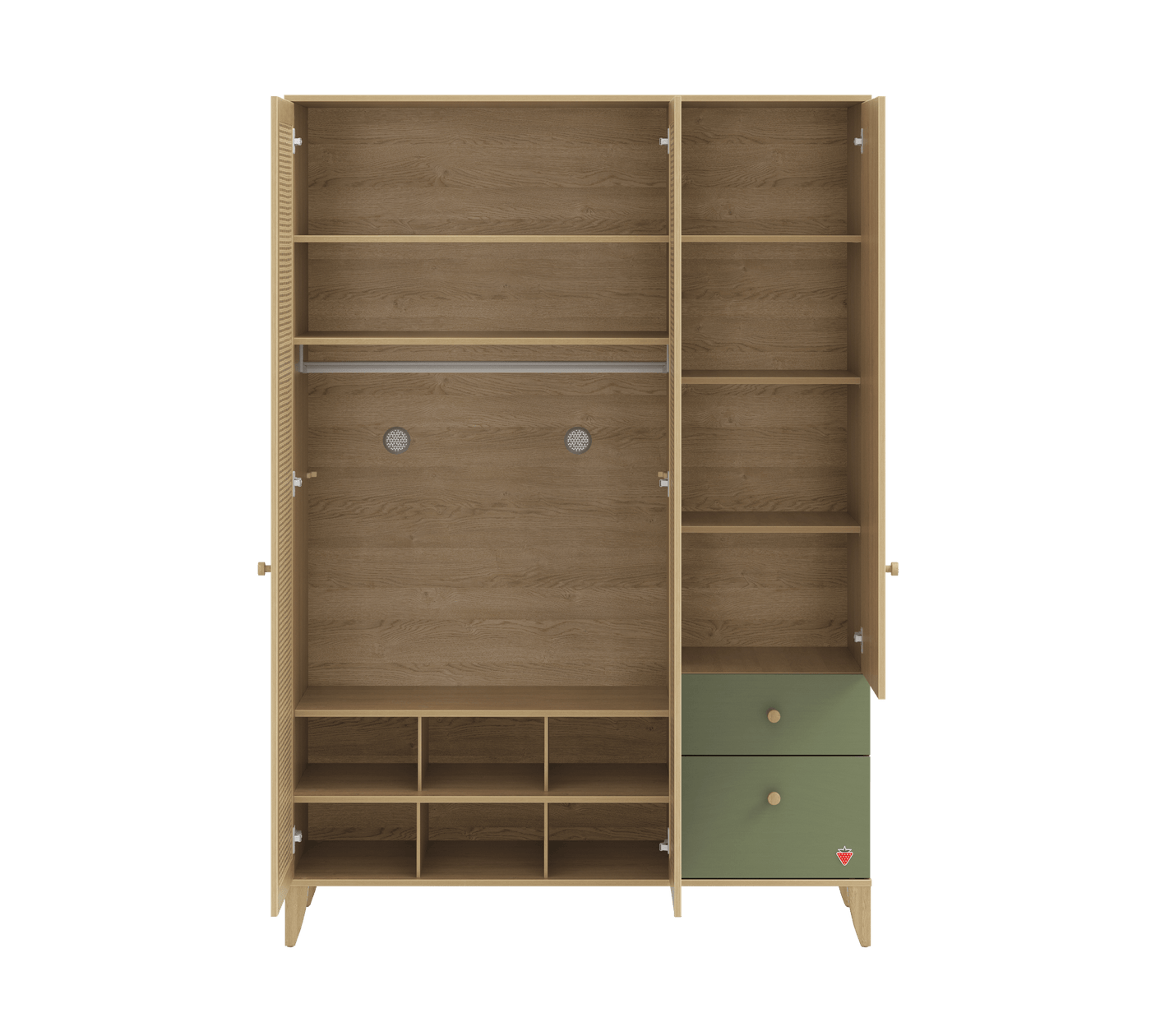 LOOF BABY 3-door wardrobe