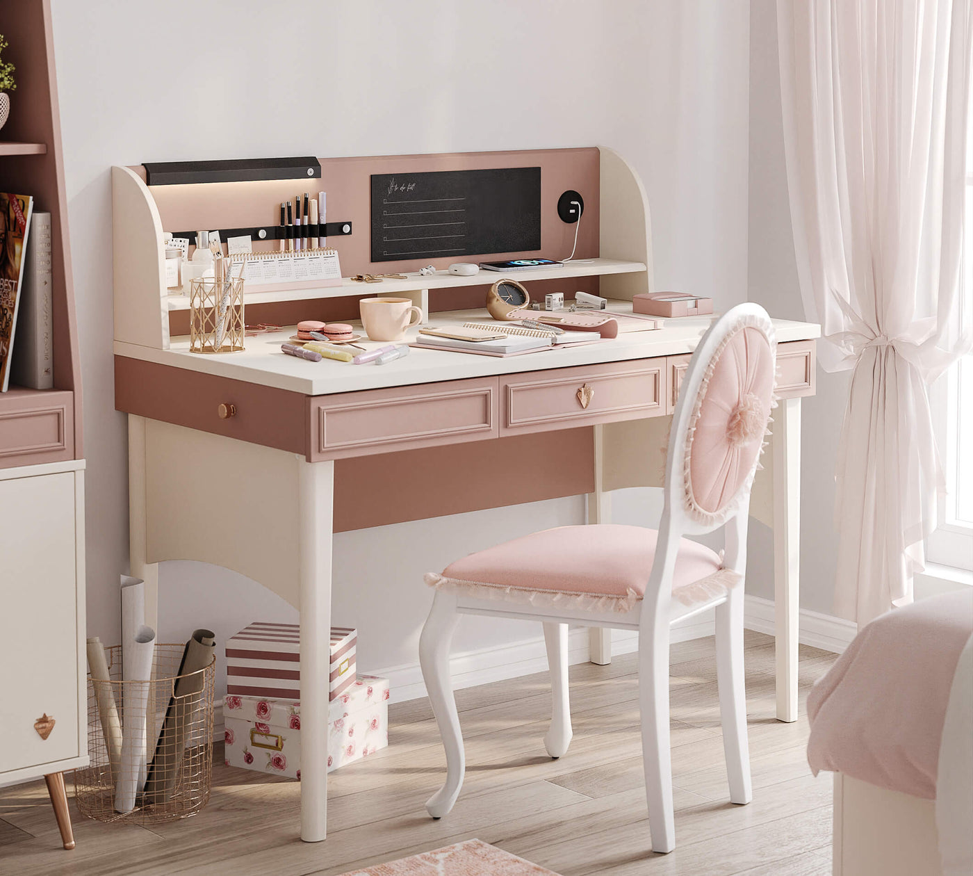 ELEGANCE Study table with shelves