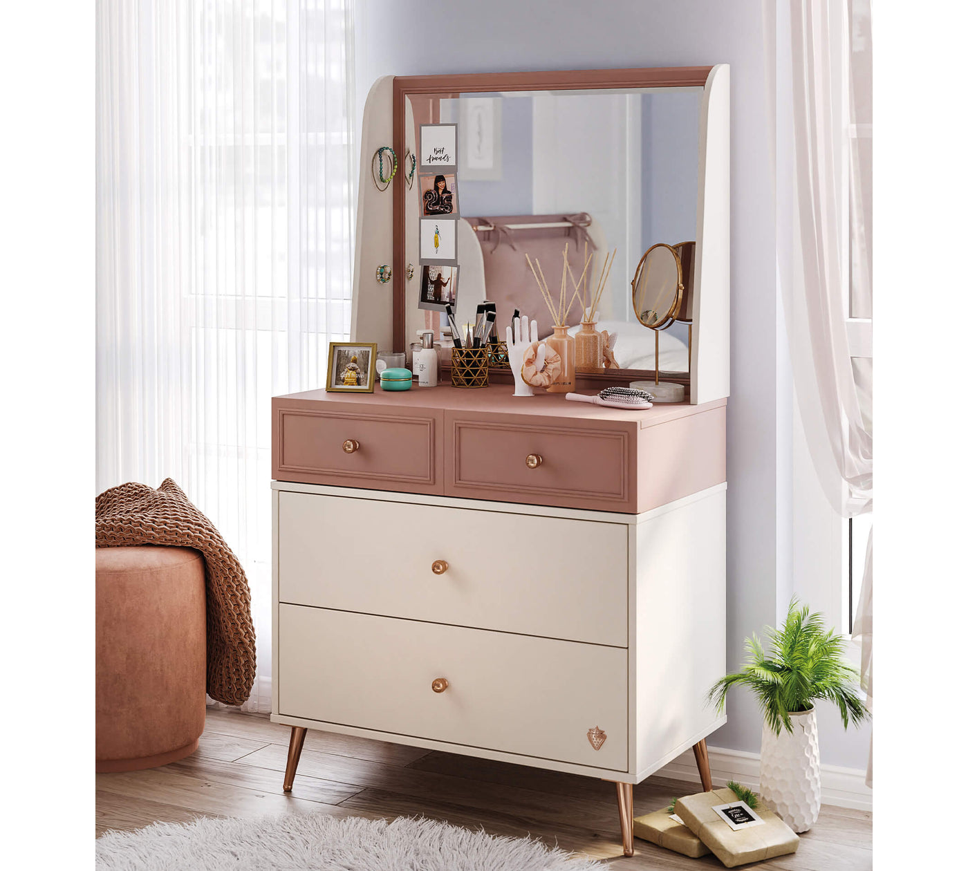 ELEGANCE Dresser with mirror