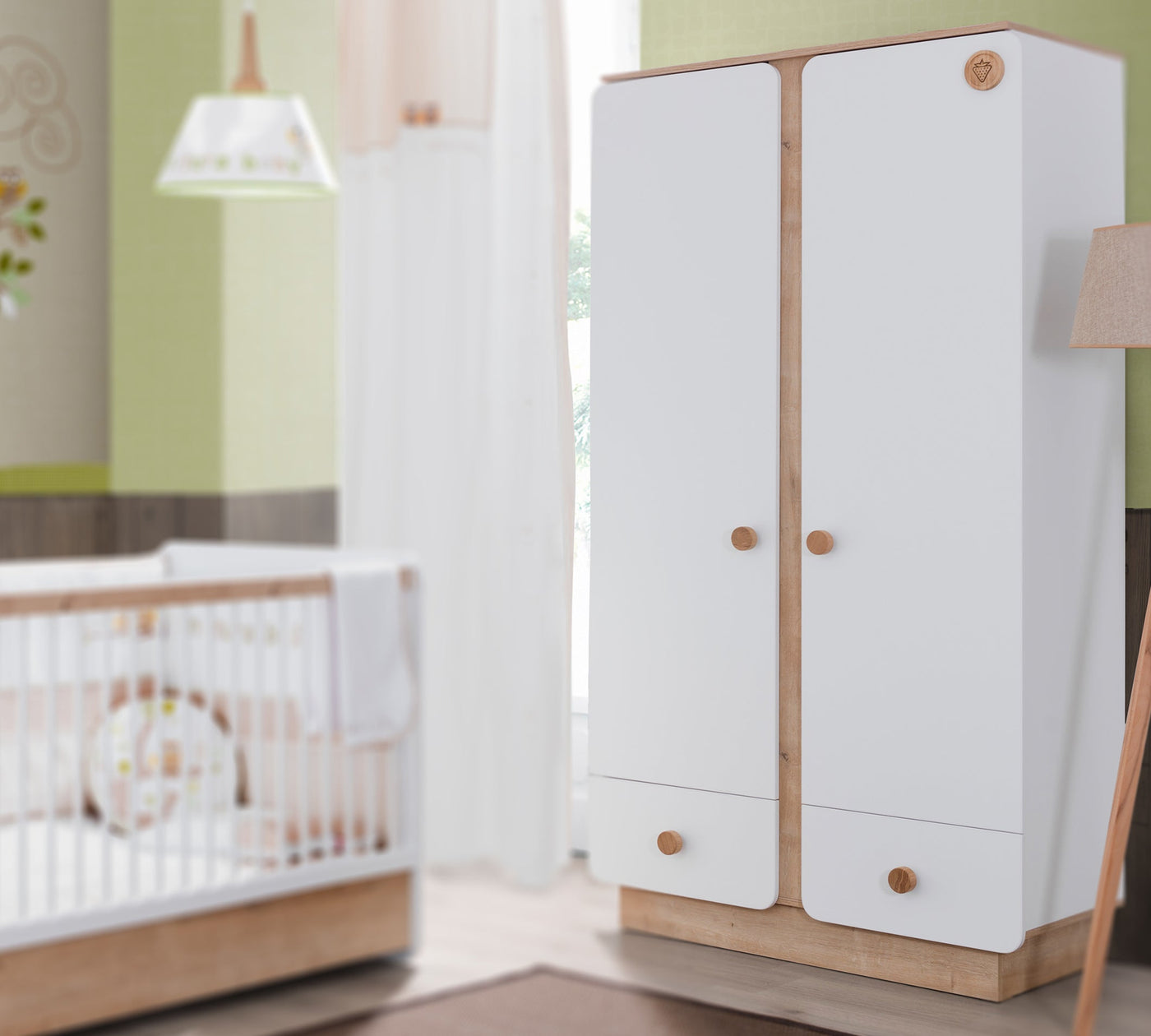 NATURA BABY 2-door wardrobe